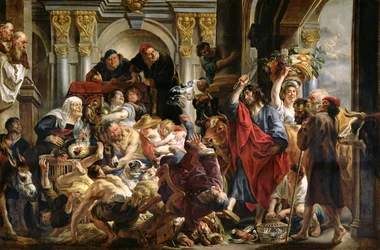Christ chassant les marchands du Temple